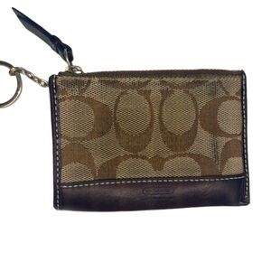 Coach Signature C Mini Coin Wallet Key Chain
